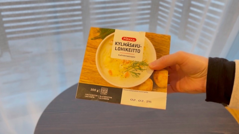インスタント冷蔵サーモンスープ