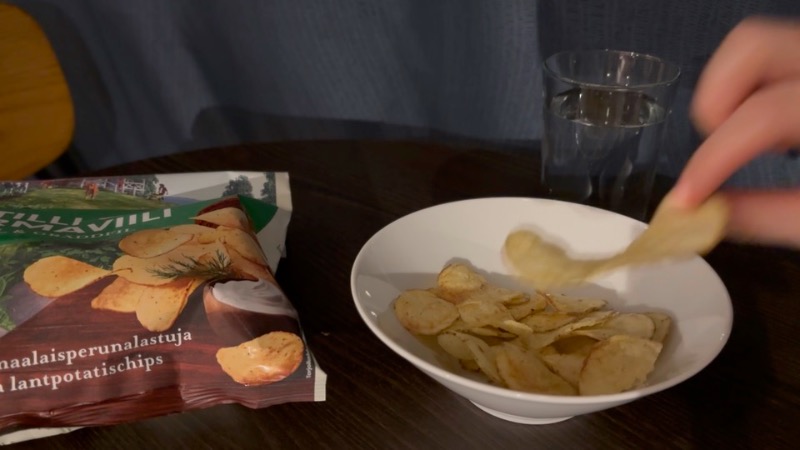 サワークリーム味のポテトチップス