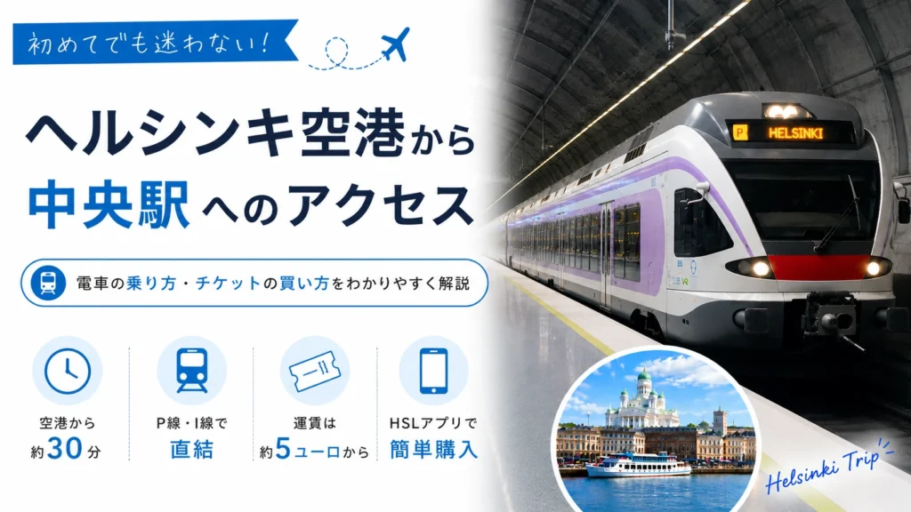 ヘルシンキ空港から中央駅の行き方
