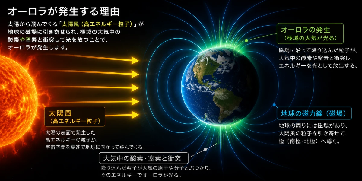 オーロラが発生する仕組み
